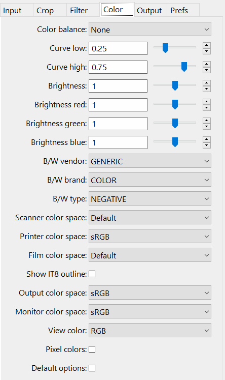 how to scan color negatives with vuescan