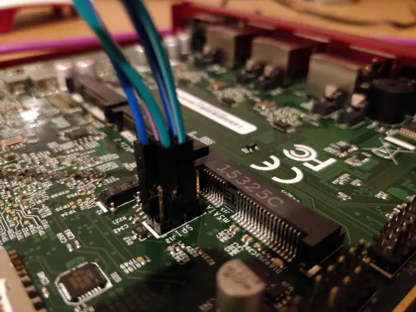 picture of the header of the raspberry pi