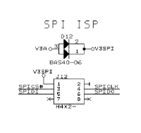 pin layout of the SPI port on the APU